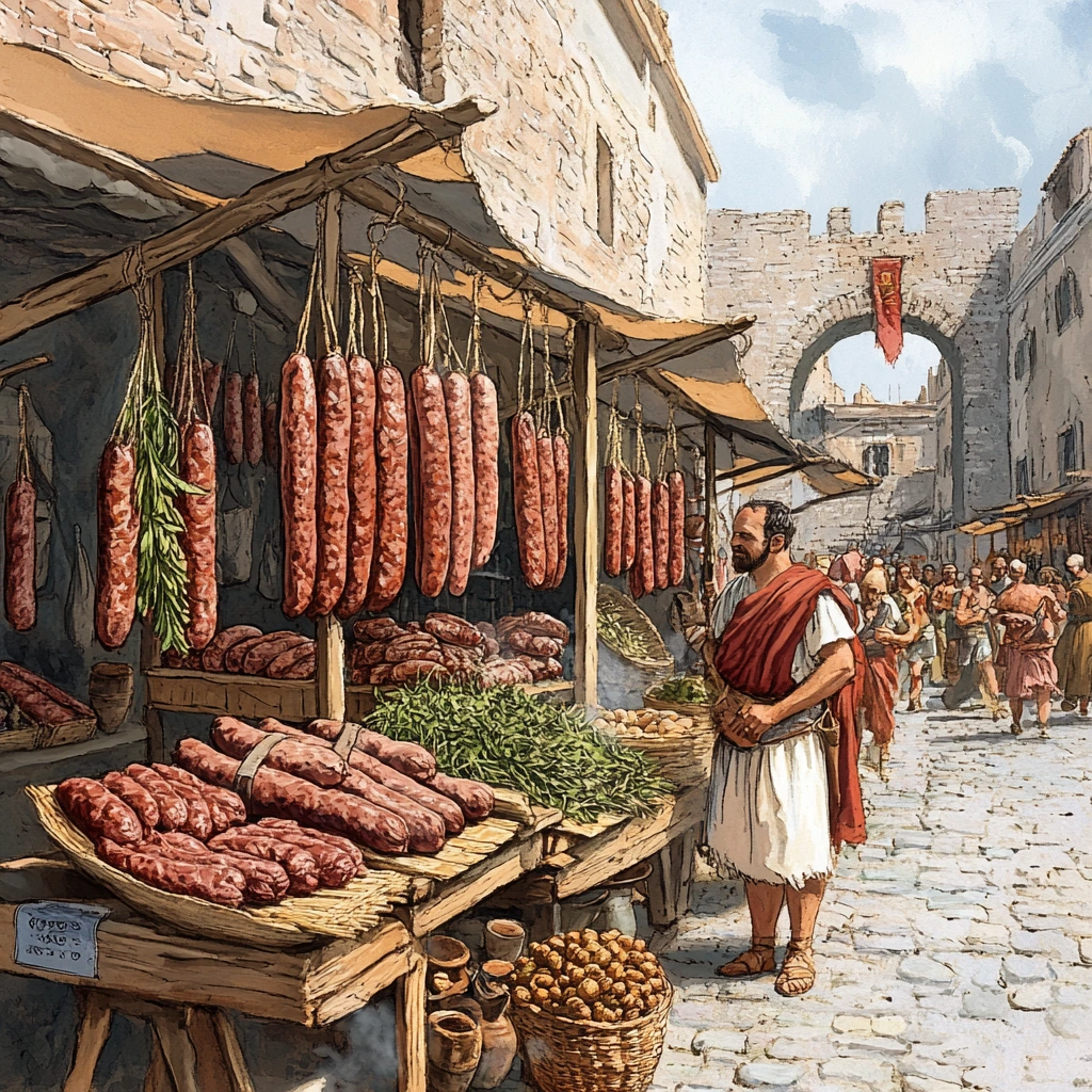 What Gives Breakfast Sausage Its Distinctive Flavor? 2 Historical sausage-making in ancient Rome.