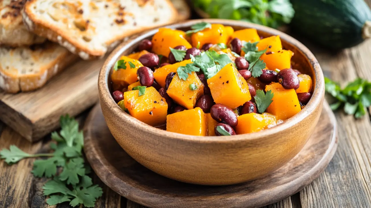 Butternut Squash And Kidney Beans Stew