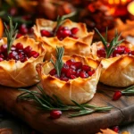 Cranberry Phyllo Cups Festive Appetizers For Thanksgiving