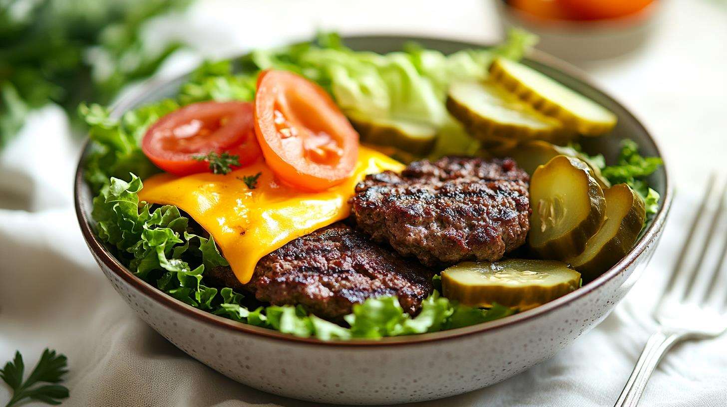 Deconstructed Cheeseburger Bowl