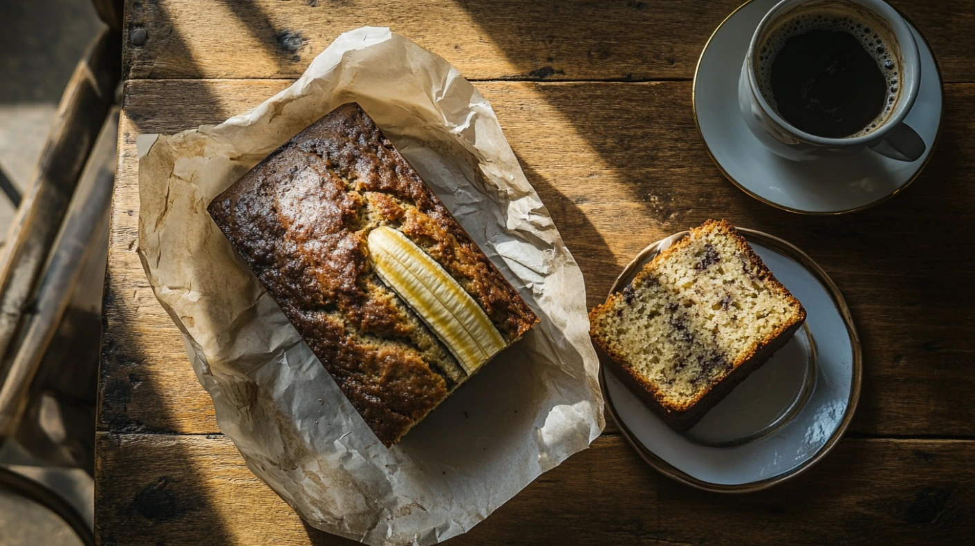 Sliced Banana Bread With Storage Tips.